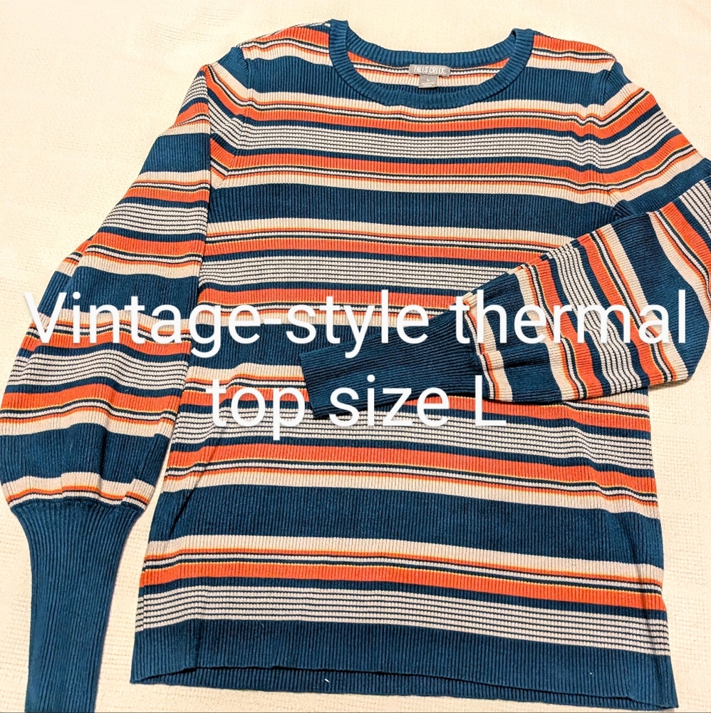 Vintage-style thermal top